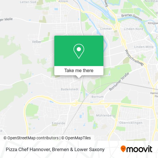 Pizza Chef Hannover map