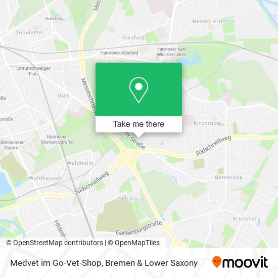 Medvet im Go-Vet-Shop map