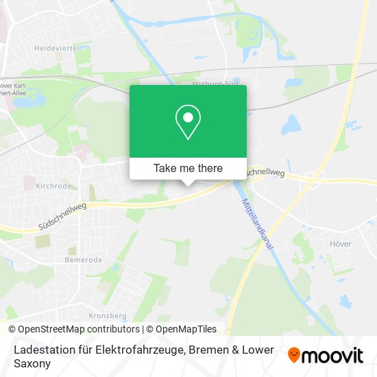 Ladestation für Elektrofahrzeuge map