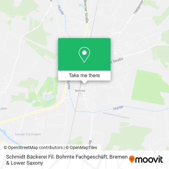 Карта Schmidt Bäckerei Fil. Bohmte Fachgeschäft