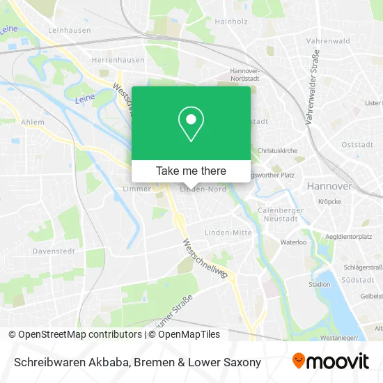 Карта Schreibwaren Akbaba