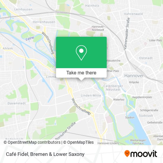 Café Fidel map
