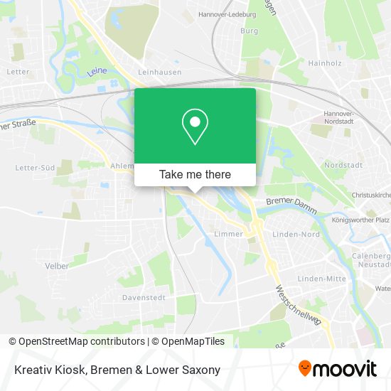 Kreativ Kiosk map