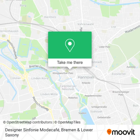 Designer Sinfonie Modecafé map