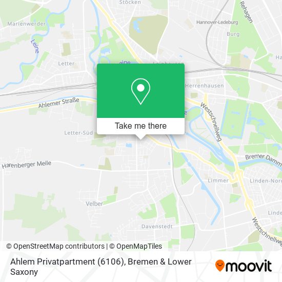 Ahlem Privatpartment (6106) map