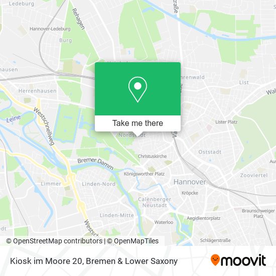 Kiosk im Moore 20 map