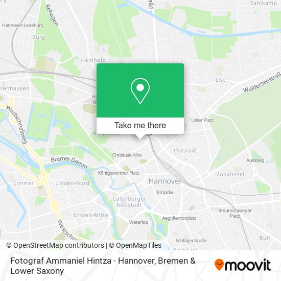 Fotograf Ammaniel Hintza - Hannover map