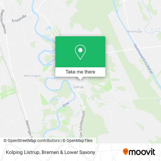 Kolping Listrup map