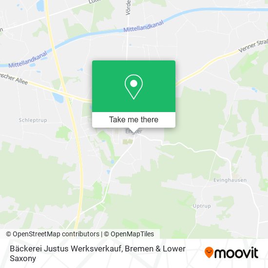 Bäckerei Justus Werksverkauf map