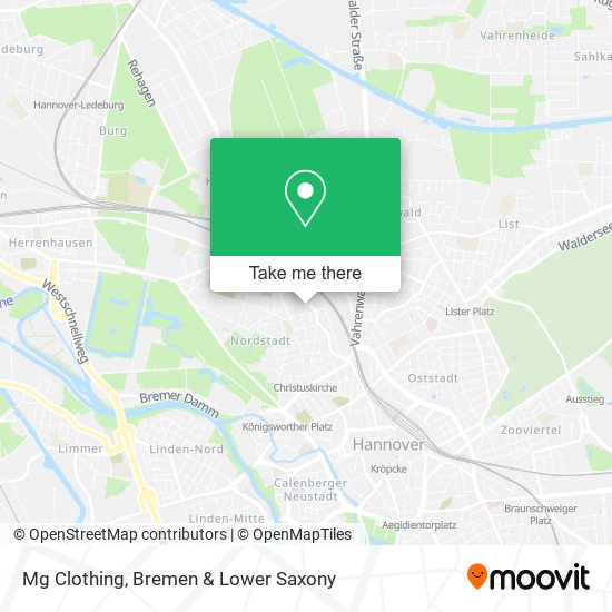 Mg Clothing map
