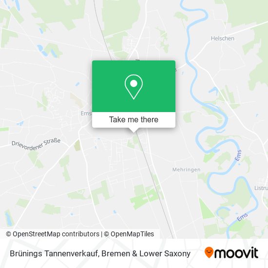 Brünings Tannenverkauf map
