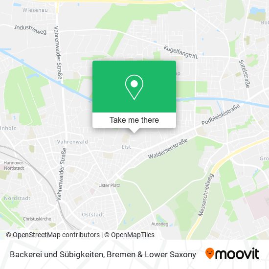 Backerei und Sübigkeiten map