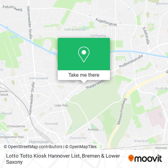 Lotto Totto Kiosk Hannover List map