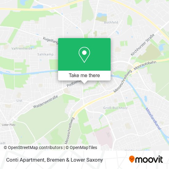 Conti Apartment map
