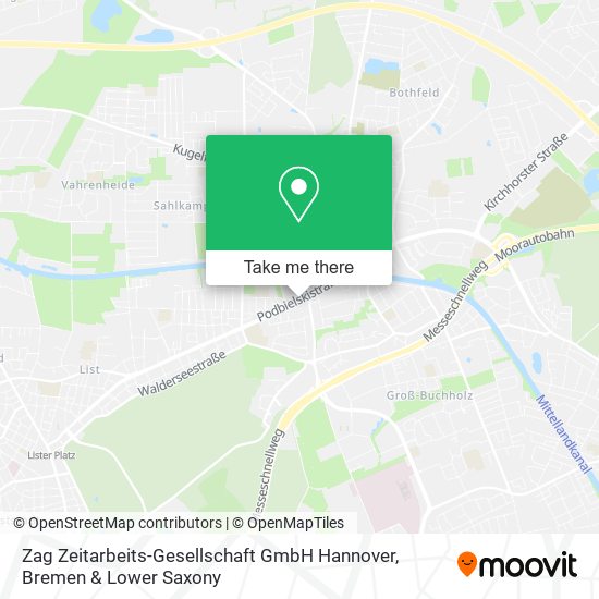 Zag Zeitarbeits-Gesellschaft GmbH Hannover map