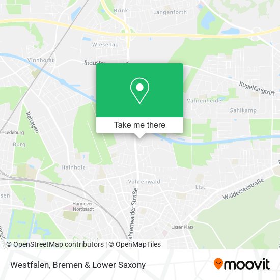 Westfalen map