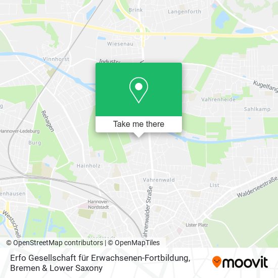 Erfo Gesellschaft für Erwachsenen-Fortbildung map