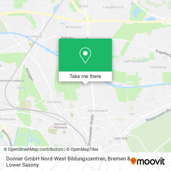 Donner GmbH Nord-West Bildungszentren map