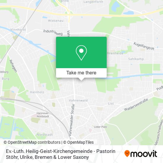 Ev.-Luth. Heilig-Geist-Kirchengemeinde - Pastorin Stöhr, Ulrike map