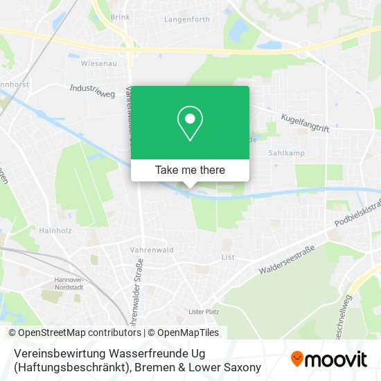 Vereinsbewirtung Wasserfreunde Ug (Haftungsbeschränkt) map