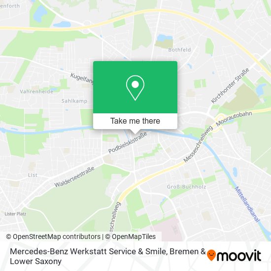 Mercedes-Benz Werkstatt Service & Smile map