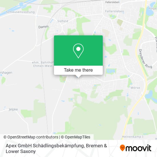 Apex GmbH Schädlingsbekämpfung map