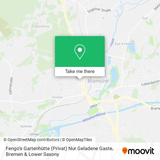 Fengo's Gartenhütte (Privat) Nur Geladene Gaste map