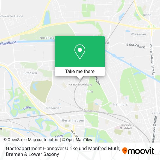 Gästeapartment Hannover Ulrike und Manfred Muth map