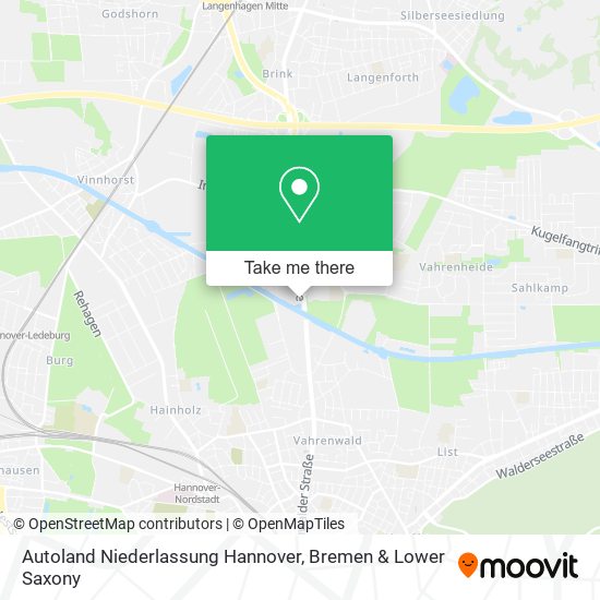Autoland Niederlassung Hannover map