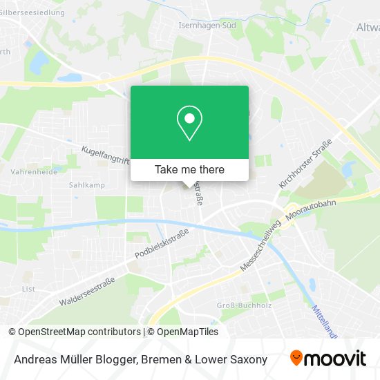 Andreas Müller Blogger map