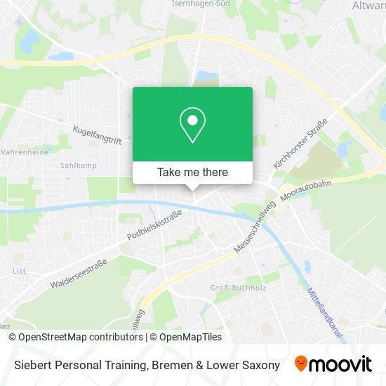 Siebert Personal Training map