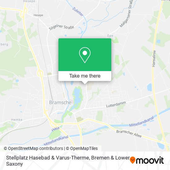 Stellplatz Hasebad & Varus-Therme map