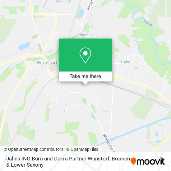 Jahns ING Büro und Dekra Partner Wunstorf map
