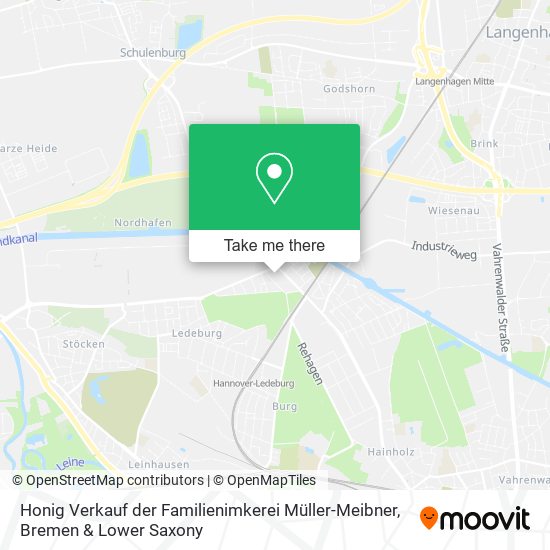 Honig Verkauf der Familienimkerei Müller-Meibner map