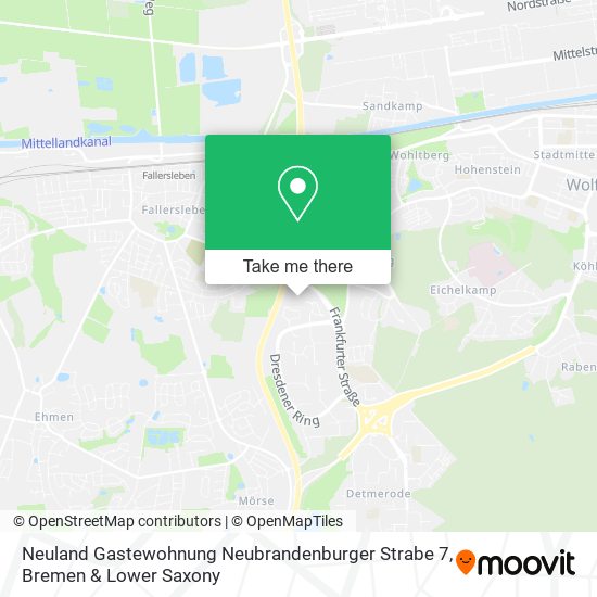 Neuland Gastewohnung Neubrandenburger Strabe 7 map