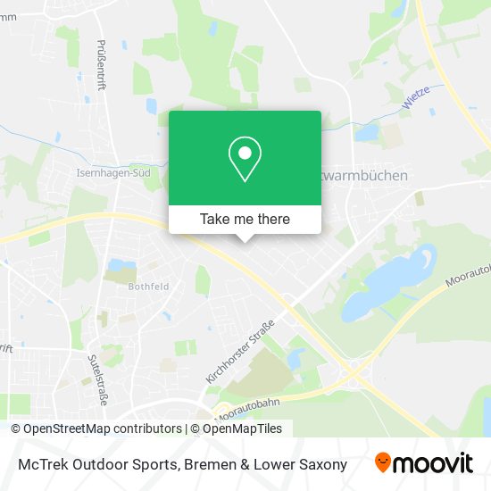 McTrek Outdoor Sports map