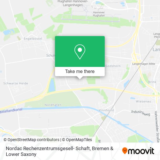 Nordac Rechenzentrumsgesell- Schaft map