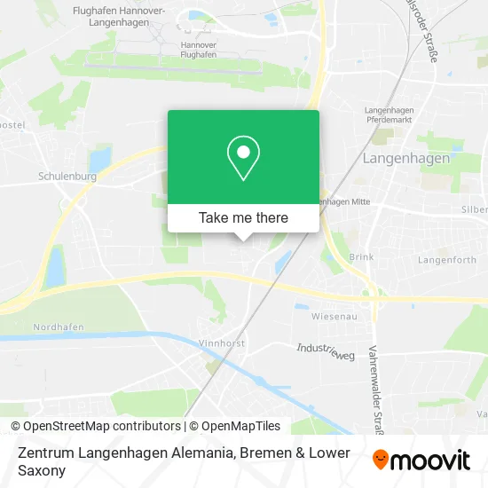 Карта Zentrum Langenhagen Alemania