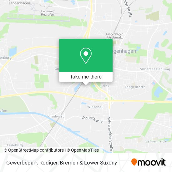 Gewerbepark Rödiger map
