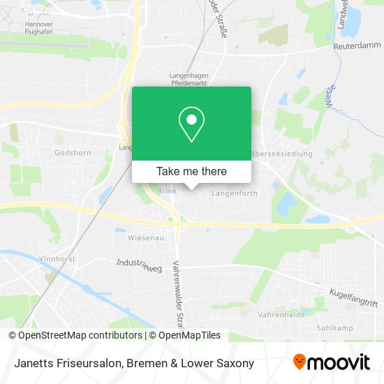 Janetts Friseursalon map