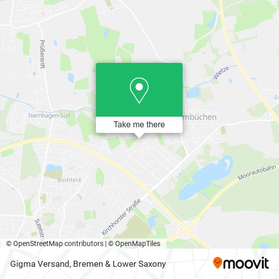 Gigma Versand map