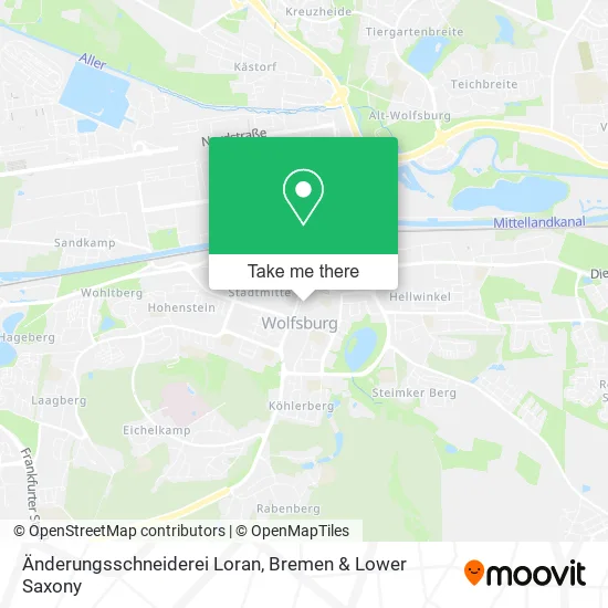 Карта Änderungsschneiderei Loran