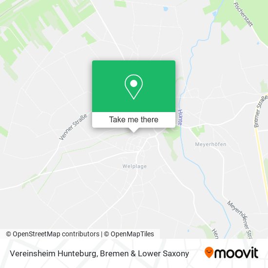 Vereinsheim Hunteburg map
