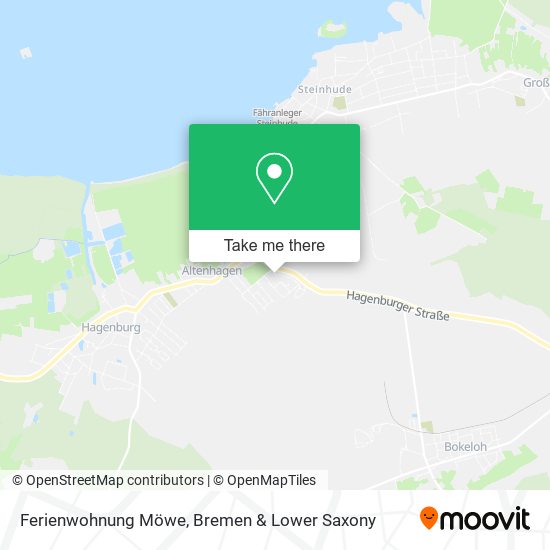 Ferienwohnung Möwe map