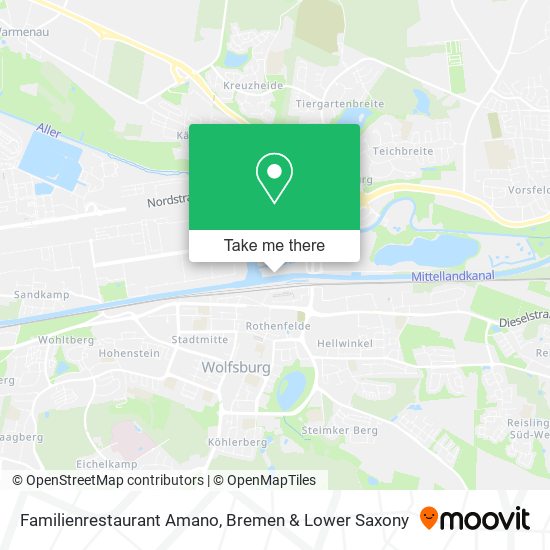Familienrestaurant Amano map