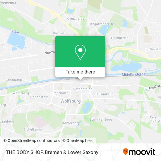 THE BODY SHOP map