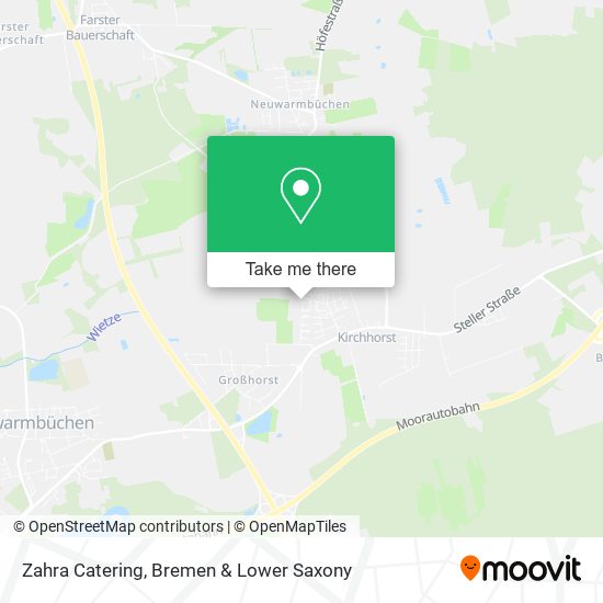 Zahra Catering map