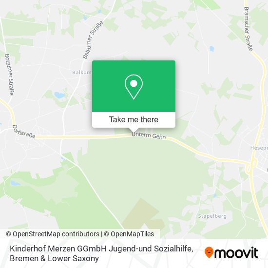 Kinderhof Merzen GGmbH Jugend-und Sozialhilfe map