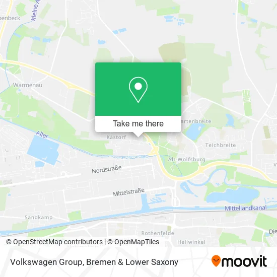 Карта Volkswagen Group