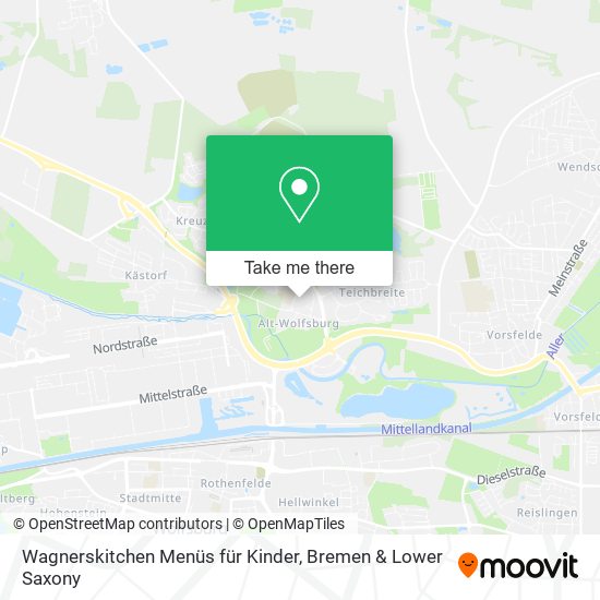 Wagnerskitchen Menüs für Kinder map